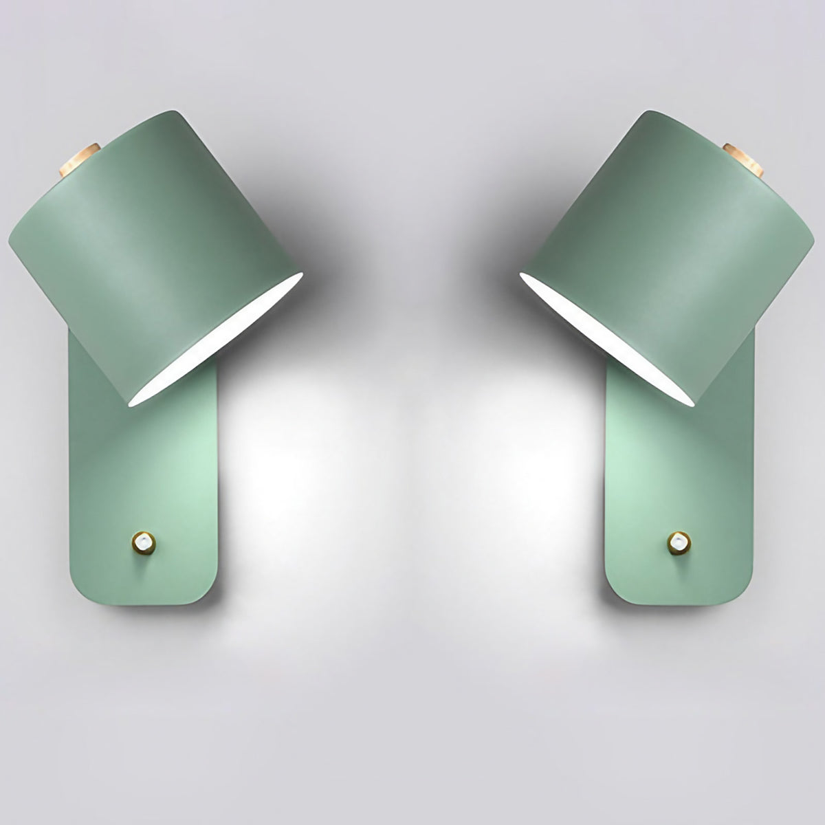 Lampe murale LED sans fil à détecteur de mouvement, rechargeable, lot de 2, vert
