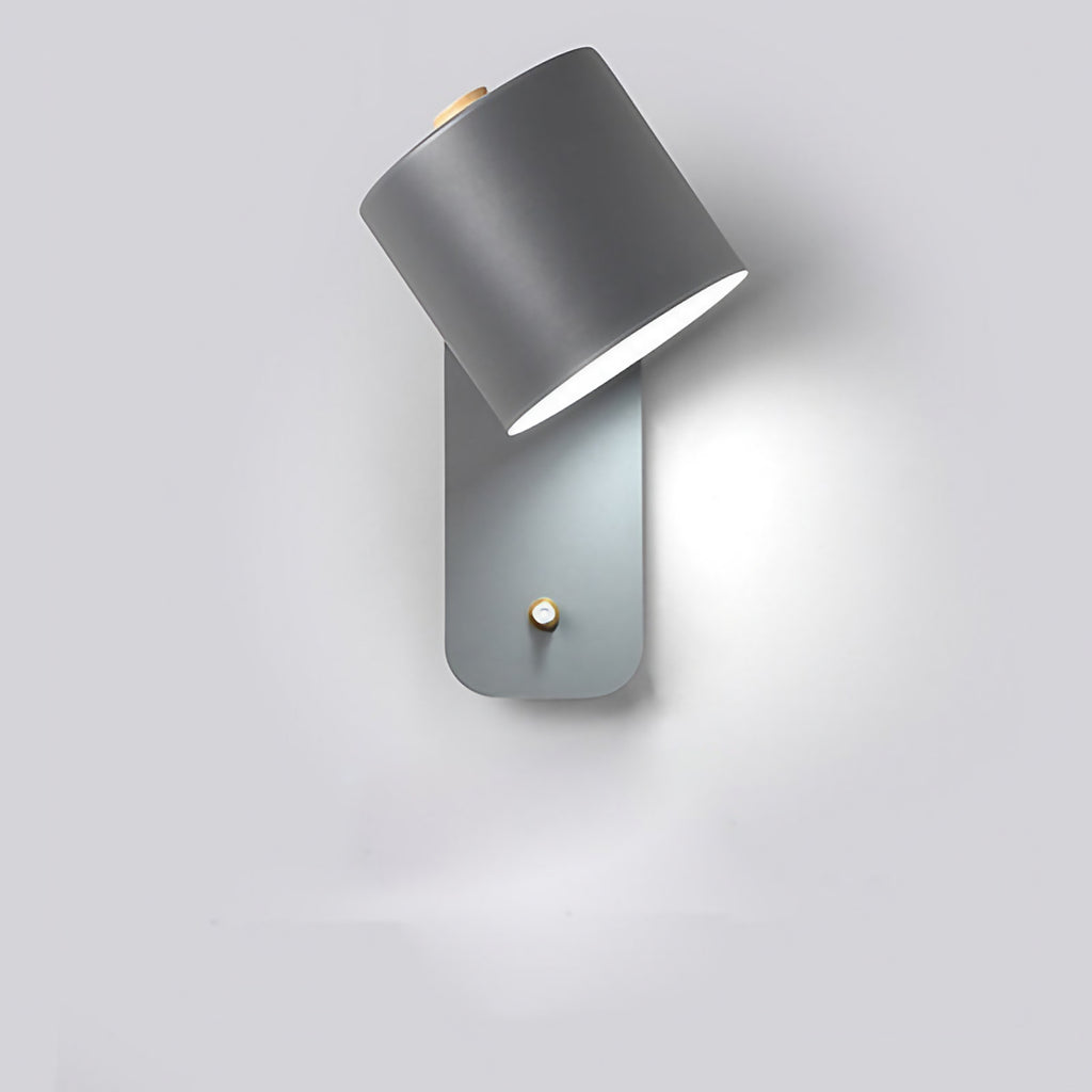 Lampe murale LED sans fil à détecteur de mouvement, rechargeable, gris