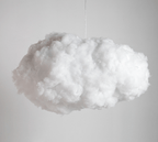 Lampe en forme de nuage, fourrure synthétique, 40 ou 60 cm