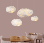 Lampe en forme de nuage, fourrure synthétique, 40 ou 60 cm