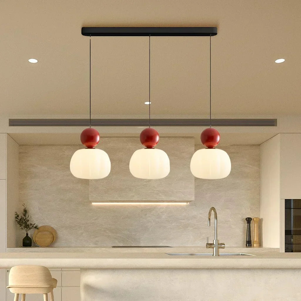 Suspension Art déco, une ou trois têtes, douille G9