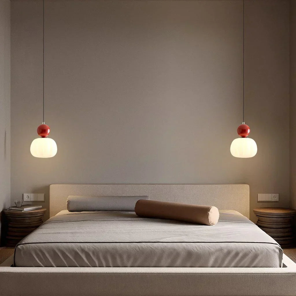 Suspension Art déco, une ou trois têtes, douille G9