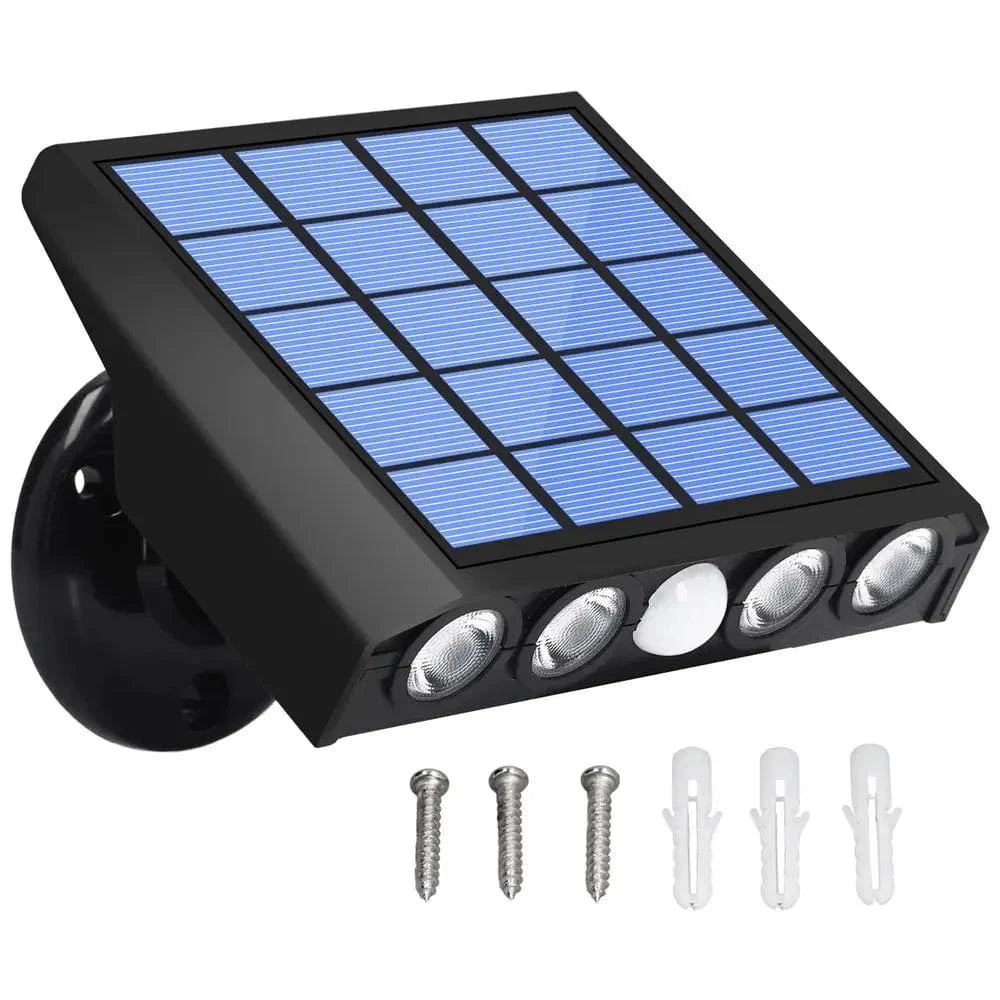 Lampe solaire extérieur à détecteur de mouvement, étanche IP65