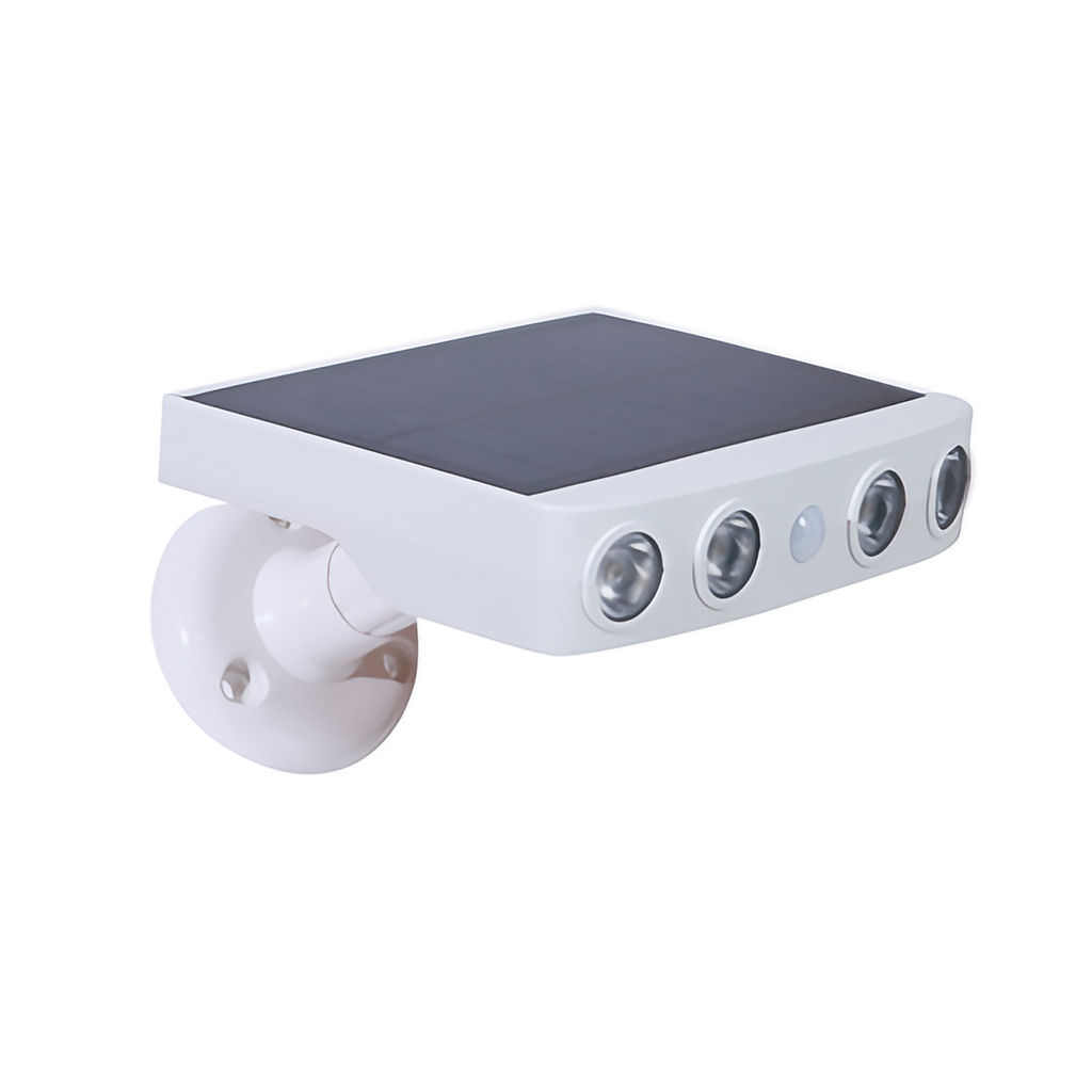 Lampe solaire extérieur à détecteur de mouvement, étanche IP65, blanc