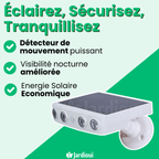 Lampe solaire extérieur à détecteur de mouvement, étanche IP65