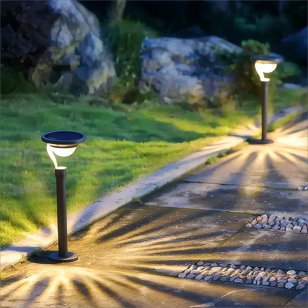 Lampe solaire extérieure pour jardin, terrasse et allée