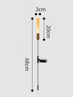 Lampe solaire LED de jardin à planter, étanche IP65, blanc chaud
