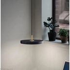 Suspension en métal et verre style scandinave, de 23 à 50 cm, noir