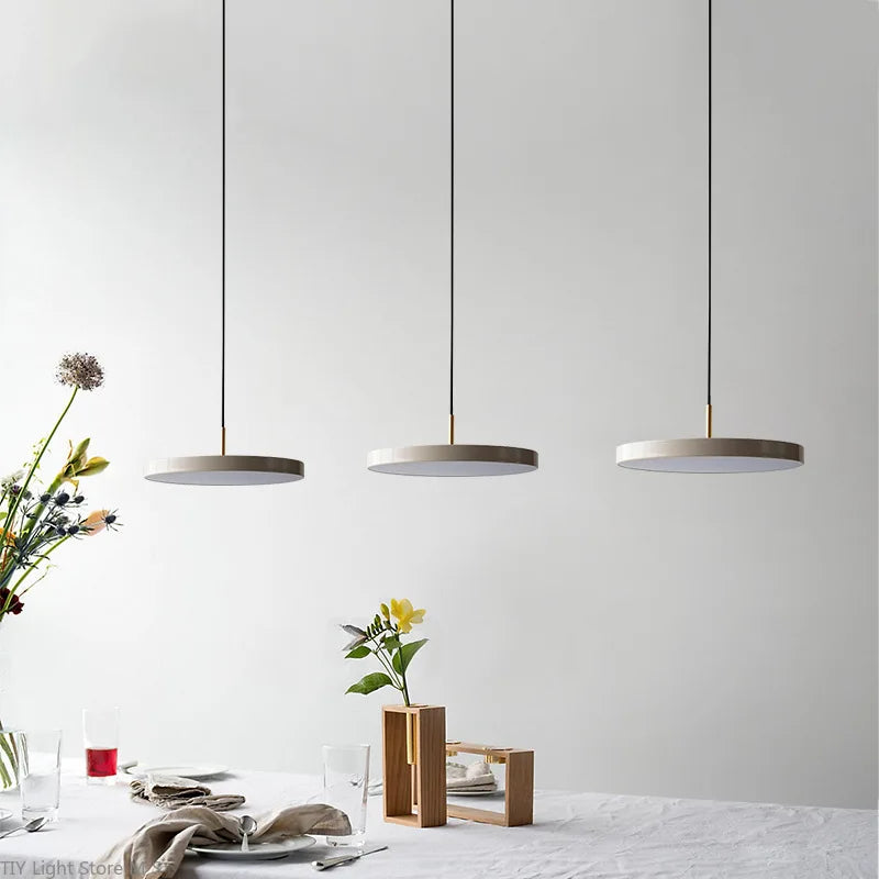 Suspension en métal et verre style scandinave, de 23 à 50 cm