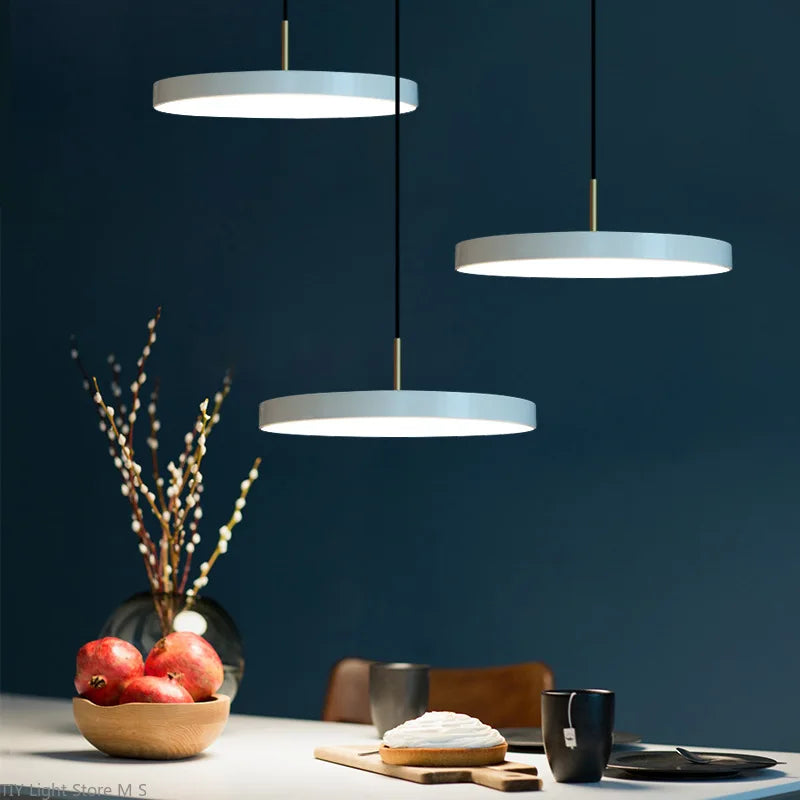 Suspension en métal et verre style scandinave, de 23 à 50 cm, blanc