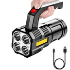 Lampe torche LED rechargeable par USB, étanche, 142 g