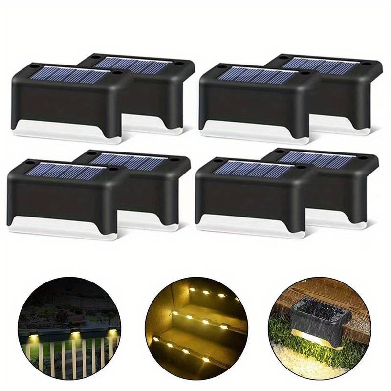 Lot de 2 appliques solaires LED murales pour jardin, IP65