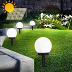 Lampe solaire de jardin LED, lumière blanche ou chaude