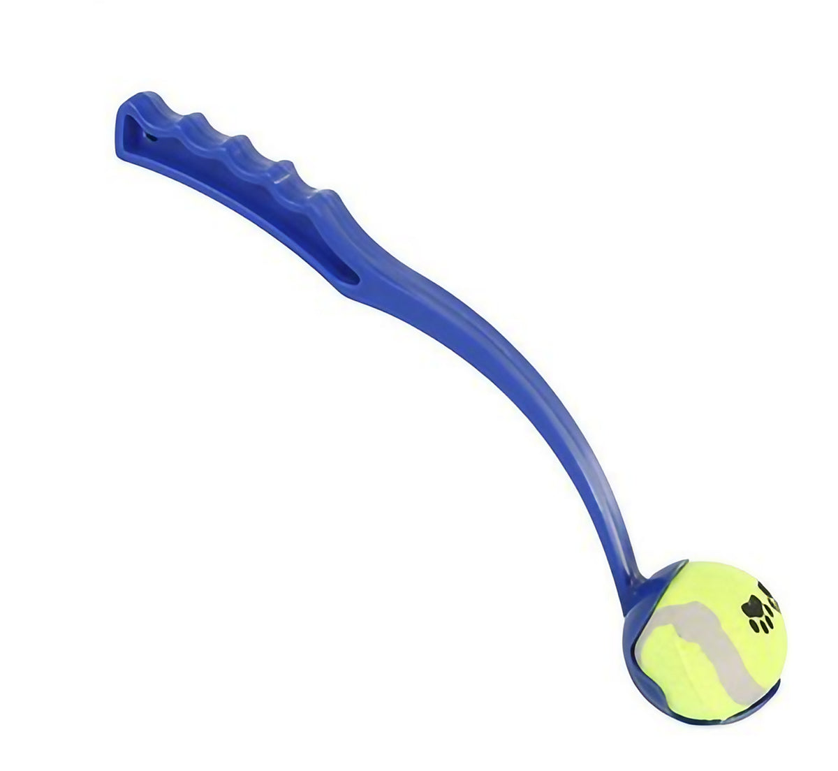 Lance-balle pour chien de 38 cm, ramasse la balle sans se baisser, bleu