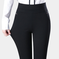 Legging femme coupe ajustée, noir uni ou rayé, du M au 4XL, noir