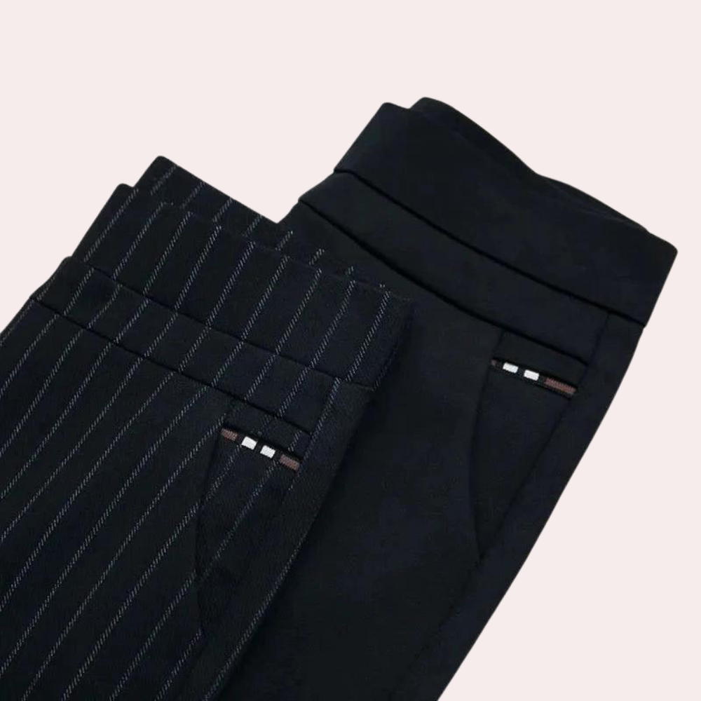 Legging femme coupe ajustée, noir uni ou rayé, du M au 4XL