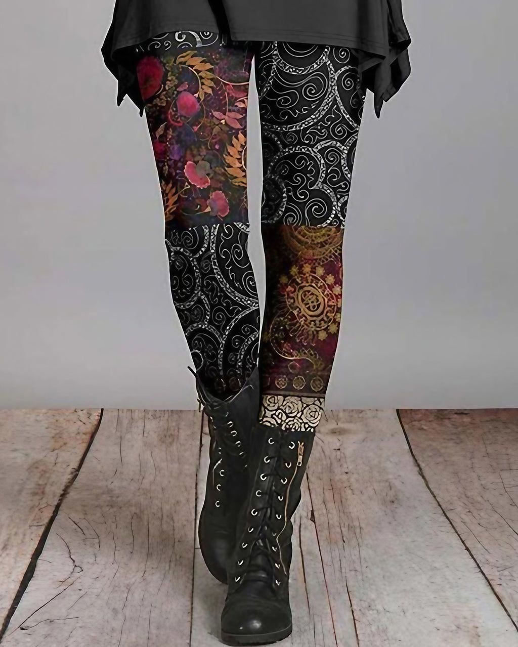 Legging femme à motifs ethniques rétro, quatre modèles, S au 5XL