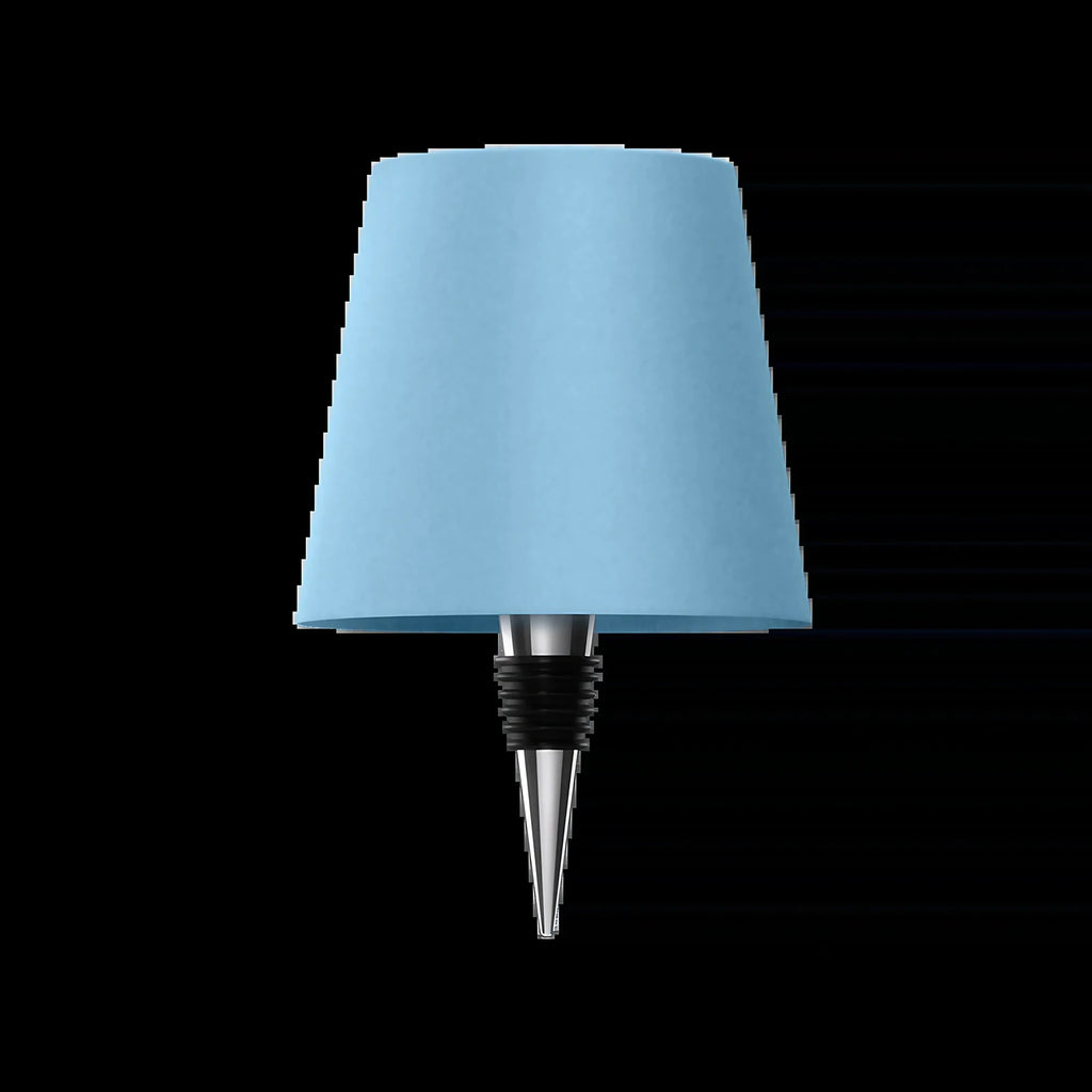 Lampe sans fil à poser sur une bouteille, rechargeable USB-C, bleu clair