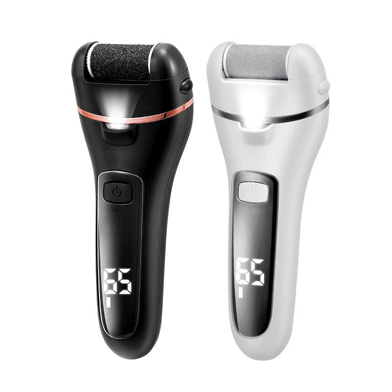 Râpe électrique pour les pieds, 3 têtes, 2 vitesses, rechargeable