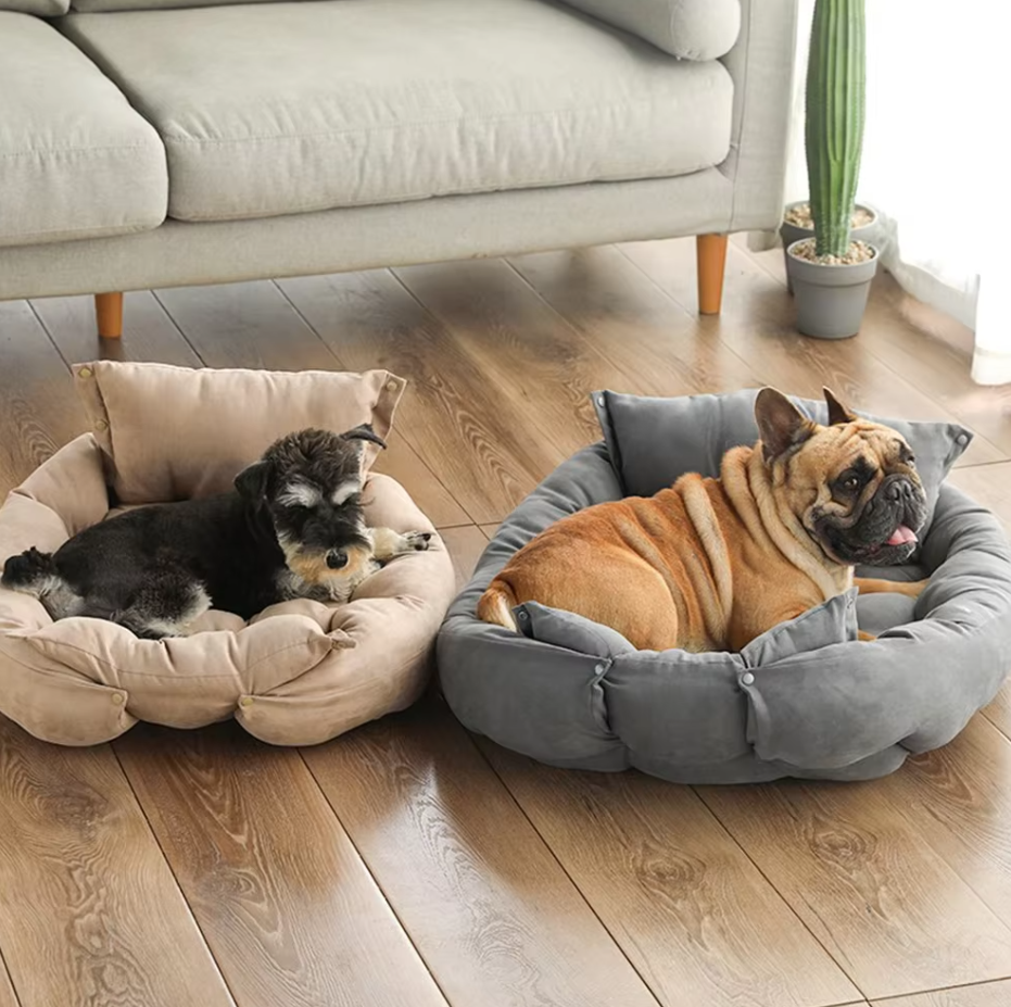 Panier pour chien à rebords, lavable en machine, du S au L