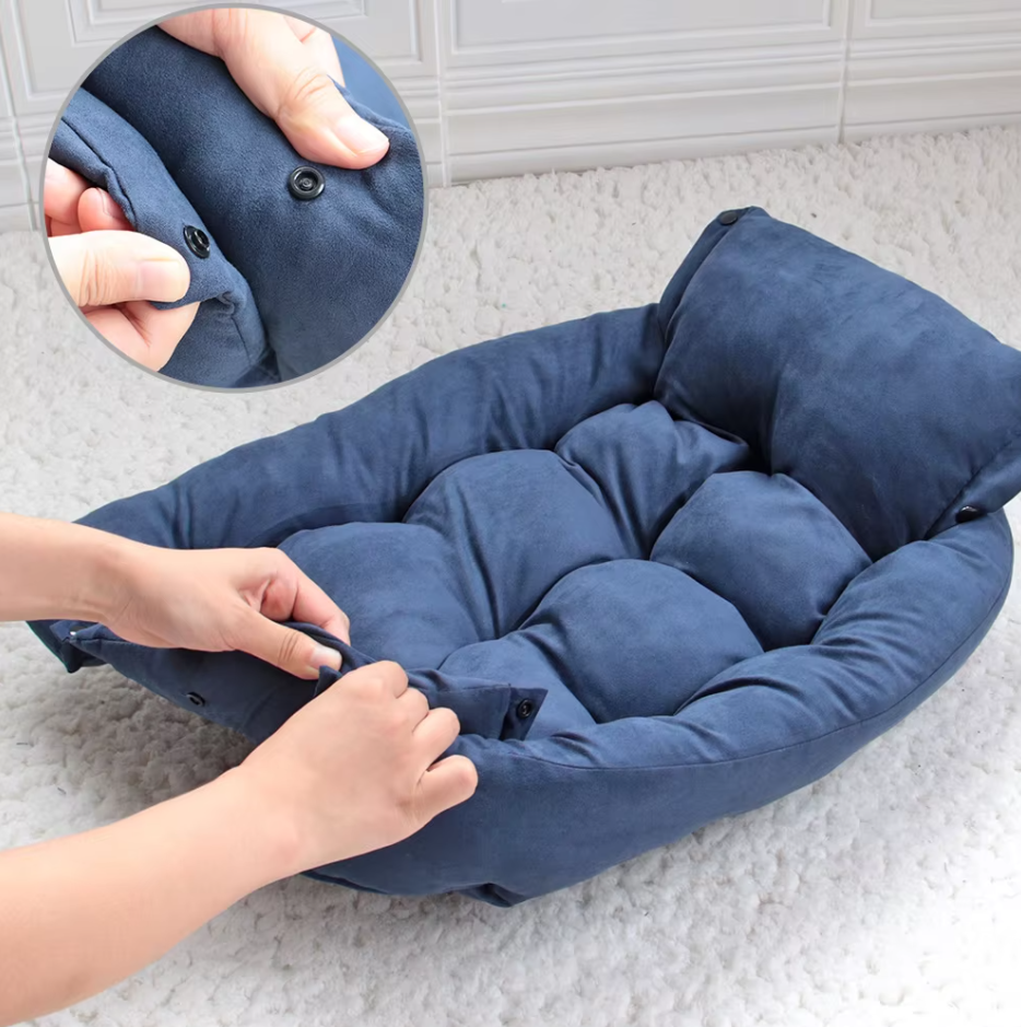 Panier pour chien à rebords, lavable en machine, du S au L