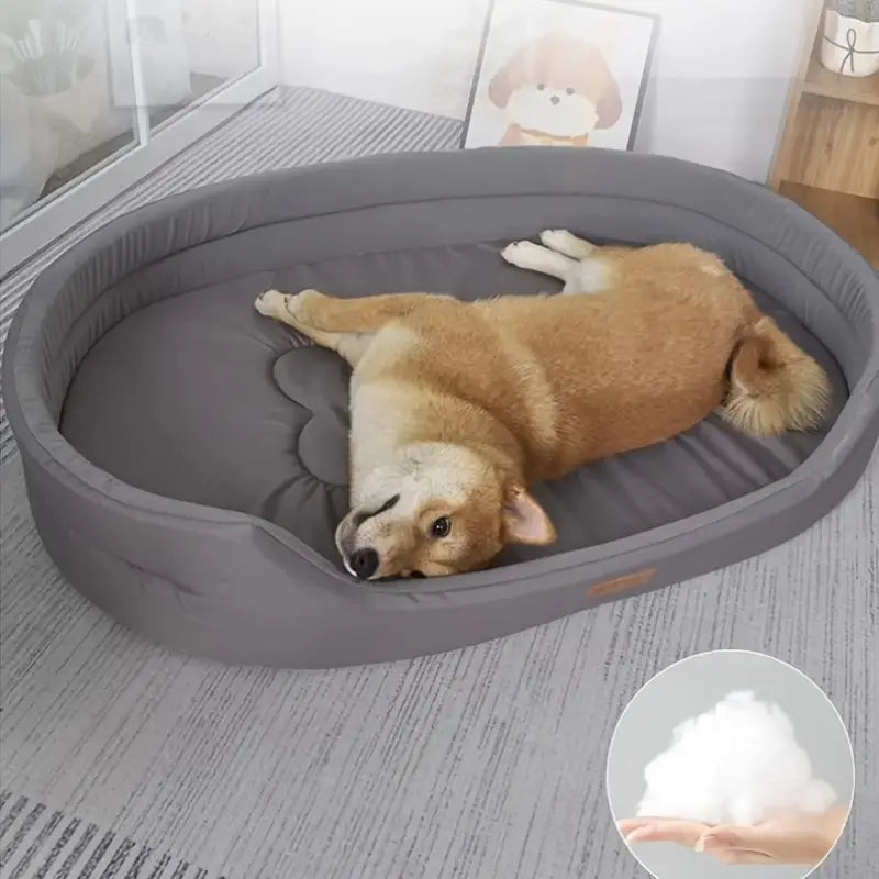 Lit orthopédique pour chien à mémoire de forme, bords surélevés