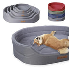 Lit orthopédique pour chien à mémoire de forme, bords surélevés