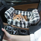 Lit de voiture pour chien rembourré, attache à la ceinture
