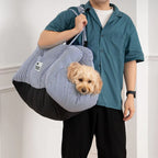 Lit de voiture pour chien rembourré, attache à la ceinture