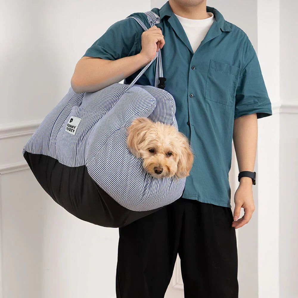 Lit de voiture pour chien rembourré, attache à la ceinture
