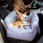 Lit de voiture pour chien rembourré, attache à la ceinture