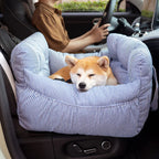 Lit de voiture pour chien rembourré, attache à la ceinture