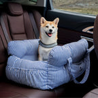 Lit de voiture pour chien rembourré, attache à la ceinture