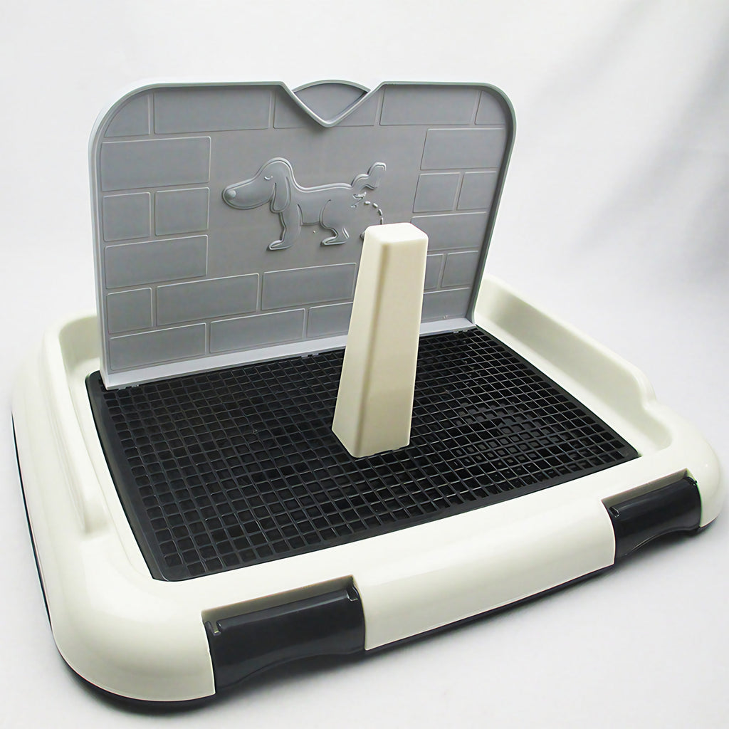 Litière pour chien mâle avec paroi anti-fuite, 34 x 47 cm, noir