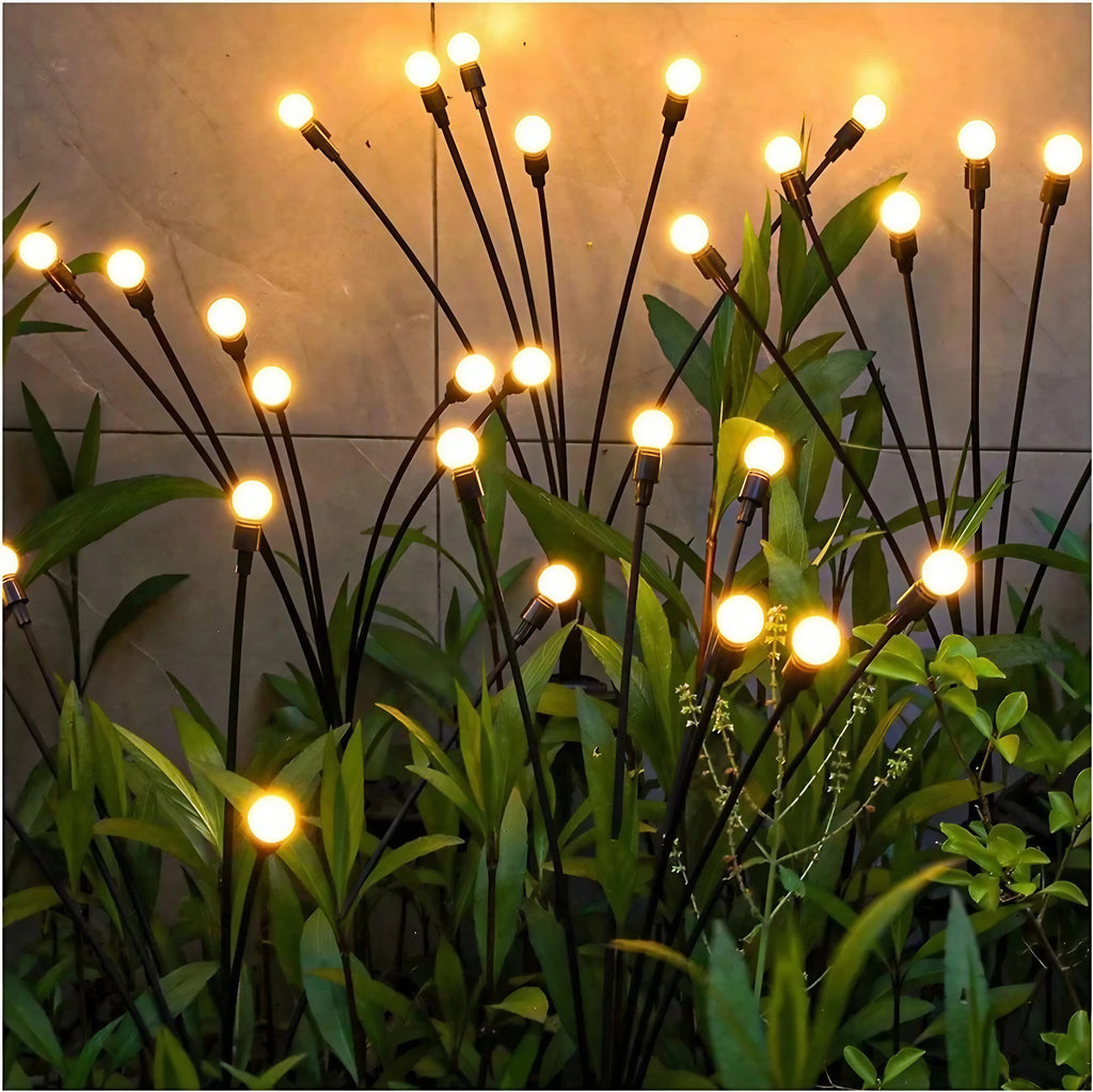 Lucioles solaires pour jardin, lot de 8, blanc chaud ou couleurs
