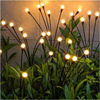 Lucioles solaires pour jardin, lot de 8, blanc chaud ou couleurs