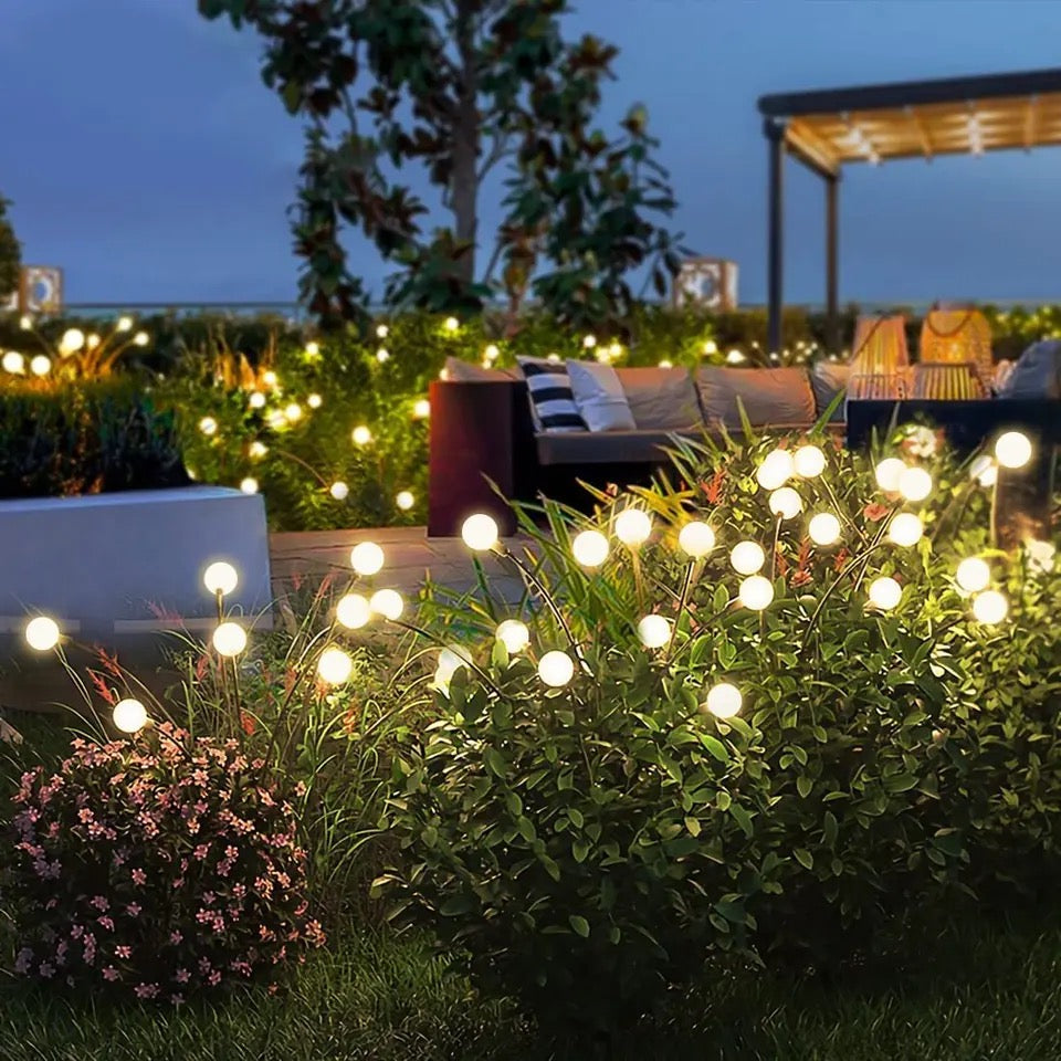 Lucioles solaires pour jardin, lot de 8, blanc chaud ou couleurs