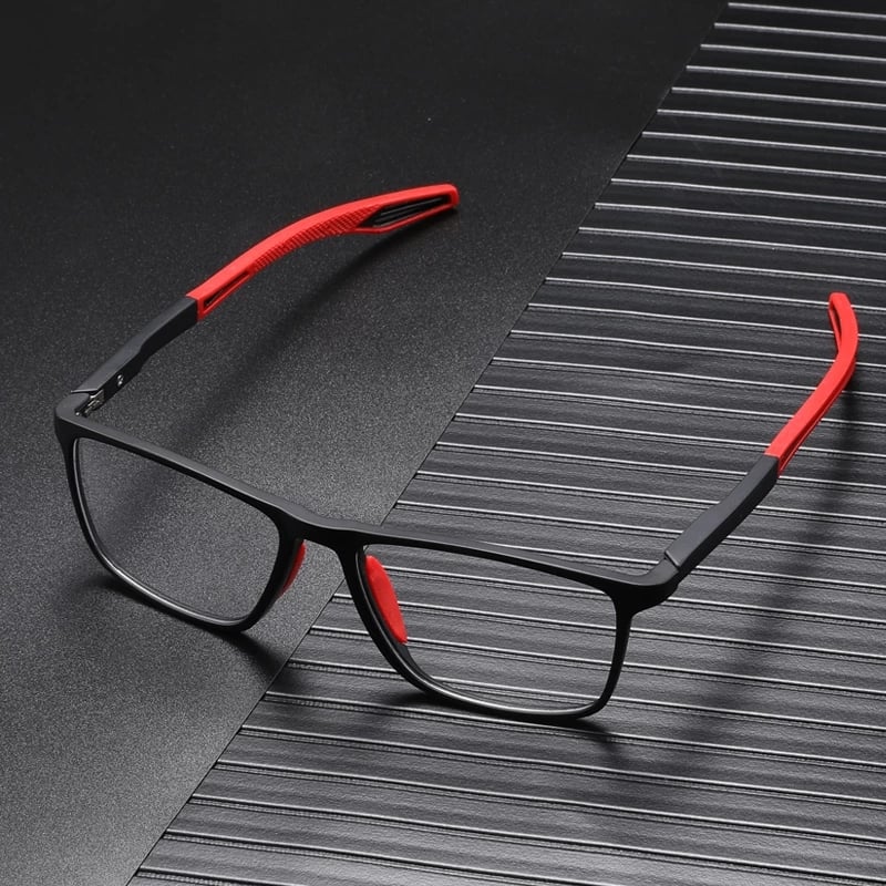 Lunettes de lecture multifocales légères, quatre coloris, rouge