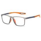 Lunettes de lecture multifocales légères, verres anti-rayures, orange