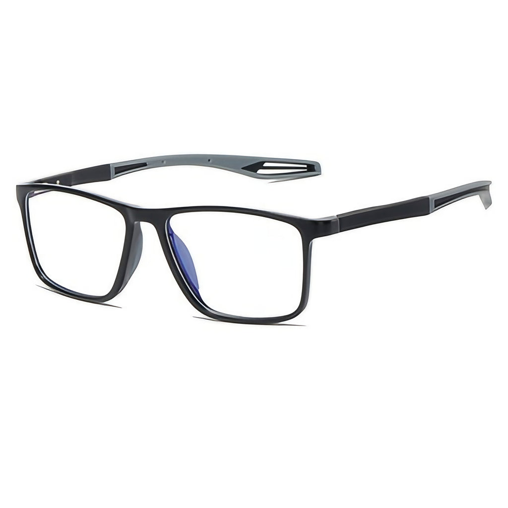 Lunettes de lecture multifocales légères, verres anti-rayures, noir