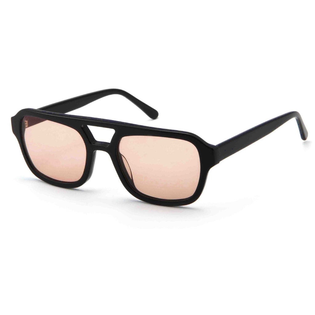 Lunettes de soleil femme style aviateur, monture ovale