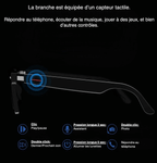 Lunettes de soleil connectées avec caméra intégrée et Bluetooth