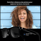 Lunettes de soleil connectées avec caméra intégrée et Bluetooth
