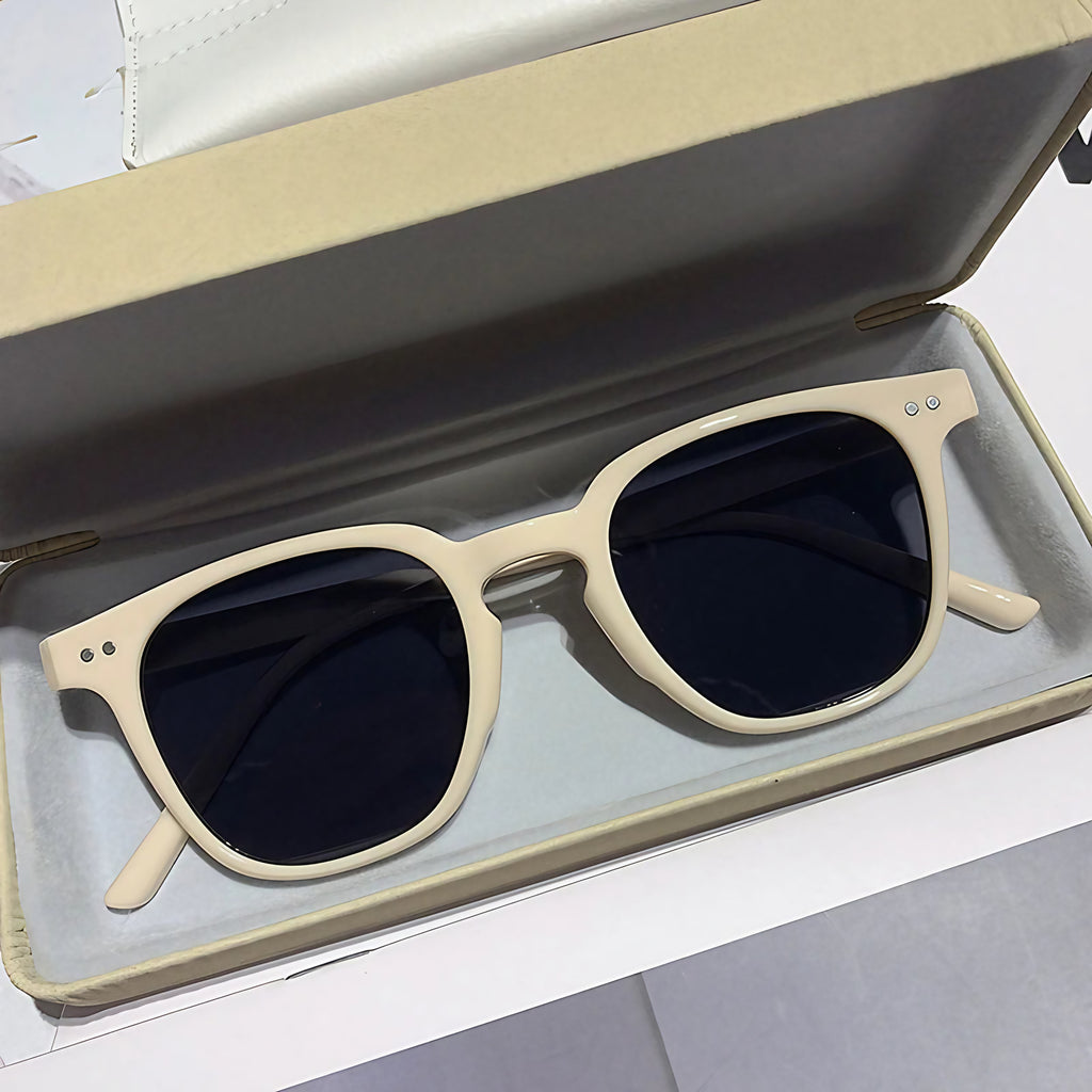 Lunettes de soleil polarisées UV400, mixtes, six coloris, blanc