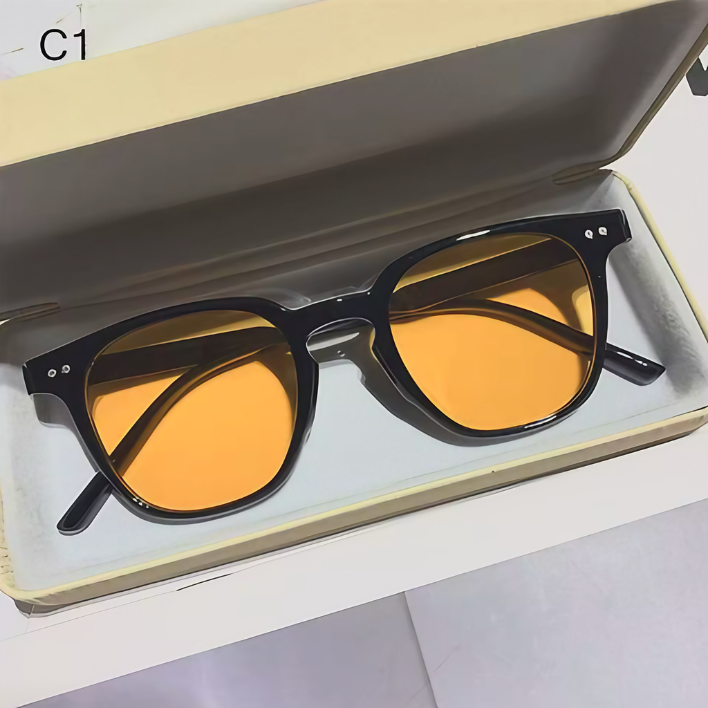 Lunettes de soleil polarisées UV400, mixtes, six coloris, orange