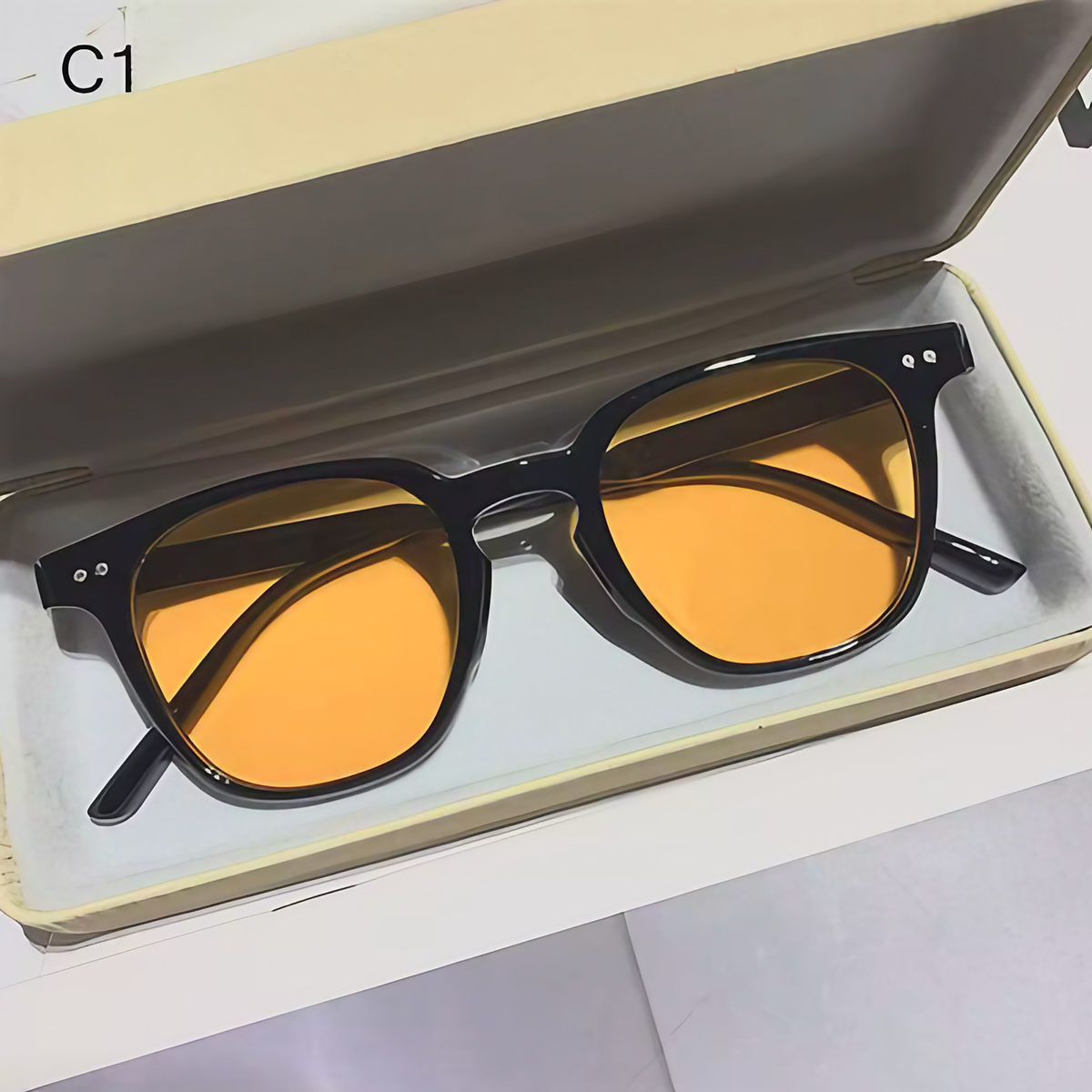 Lunettes de soleil polarisées UV400, mixtes, six coloris, orange