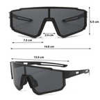Lunettes de vélo en polycarbonate, verres antireflet, 30 g
