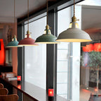 Suspension industrielle rétro en métal à chaîne réglable, sept coloris