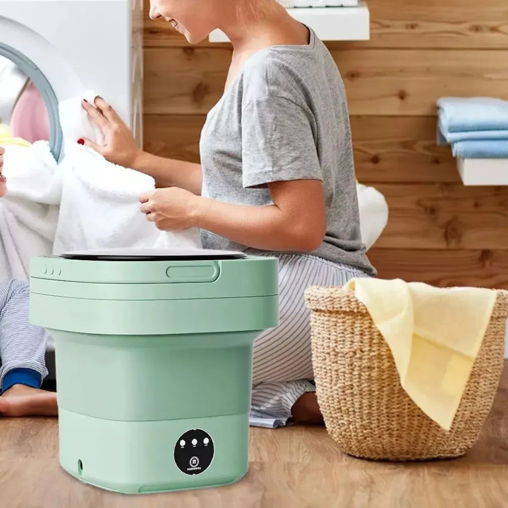 Machine à laver pliante 17 L, portable, trois coloris
