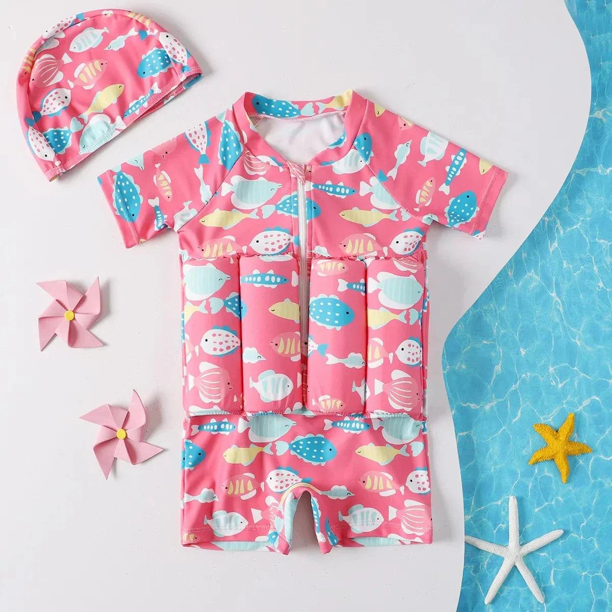 Maillot de bain flottant bébé et enfant, de 1 à 7 ans
